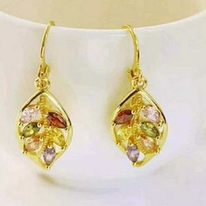 18k Gold Leaf Earrings